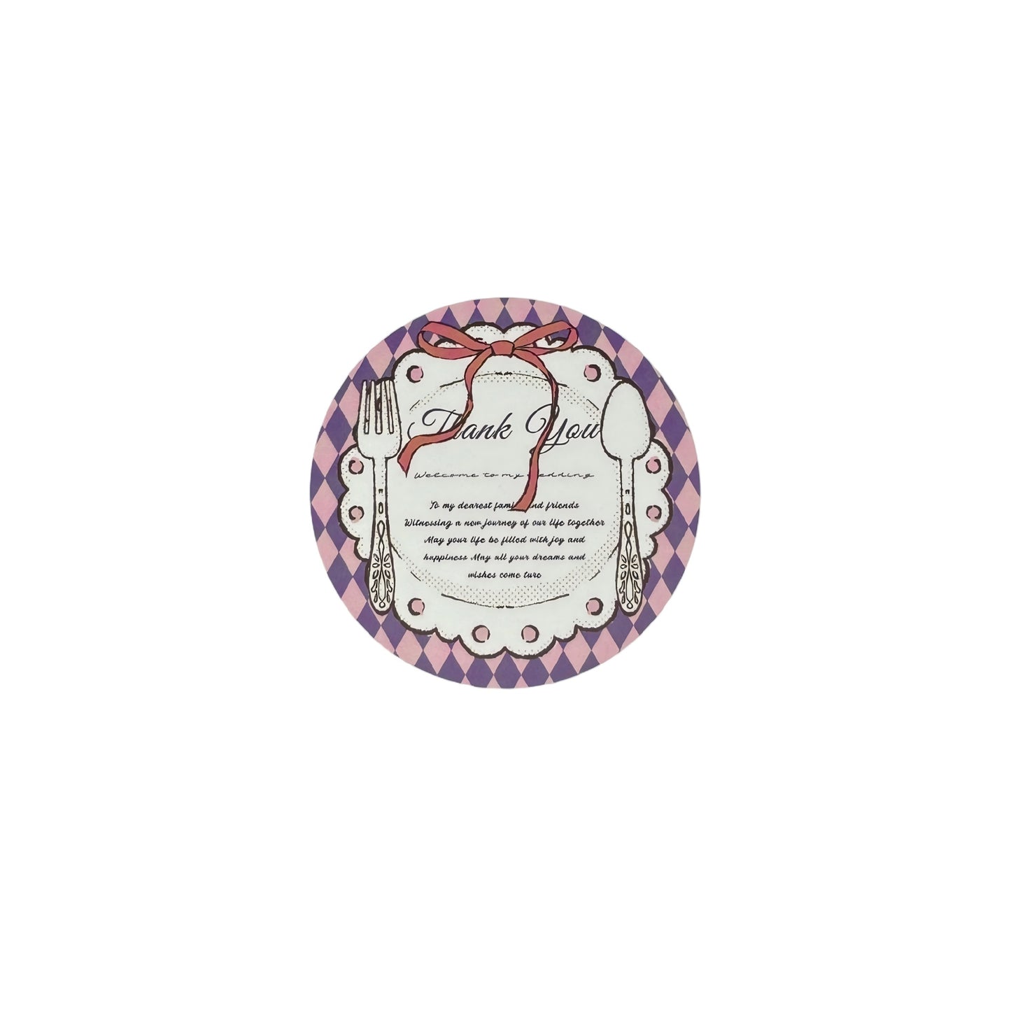 The Dream Wedding - Wedding Themed Illustrated Aesthetic Matte Seal Stickers (Circular) - 5 PCS
