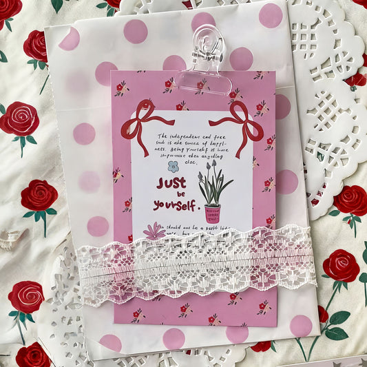 A Room of One's Own Illustrated Aesthetic Mini Decorative Matte Backcards - 5 PCS