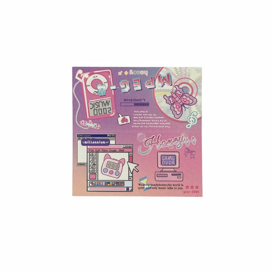 Y2K Sweetheart Retro Millennium Aesthetic Header Cards - 5 PCS