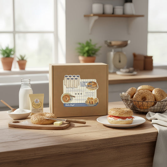 Bagel Baking Gourmet Aesthetic Jumbo Matte Decorative Die-Cut Parcel Box Seal Stickers - 5 PCS