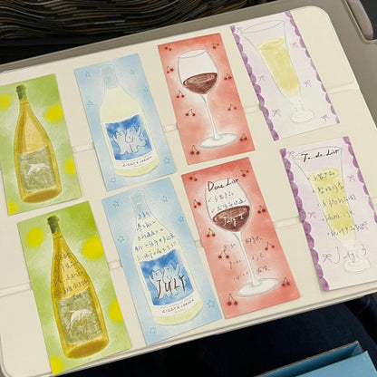 Tipsy Season - 20PCS Strip Memo Pads/Notes Set - 20 PCS
