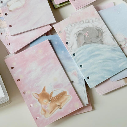 Illustrated Animals - 20PCS M5 Planner/Journals Refill Set - 20 PCS