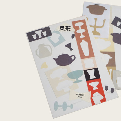 Negative Space - 100% Utility Stickers - 1 SHEET