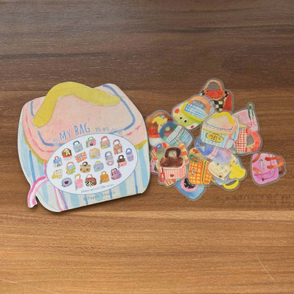 Themed Die-Cut Decorative Glitter Flake Stickers Set - 20 PCS