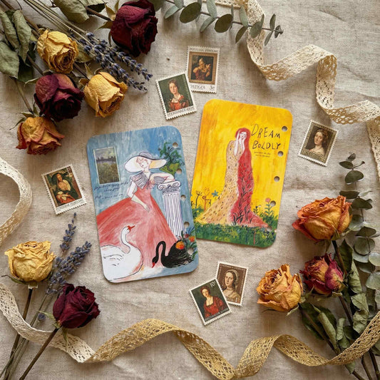 Romance - Vintage Art M5 Planner Dividers - 1 PC