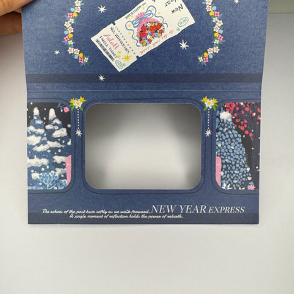 NEW LIFE The New Year Express - Multi-Functional Die-Cut Foldable Folio Art Print - 5 PCS