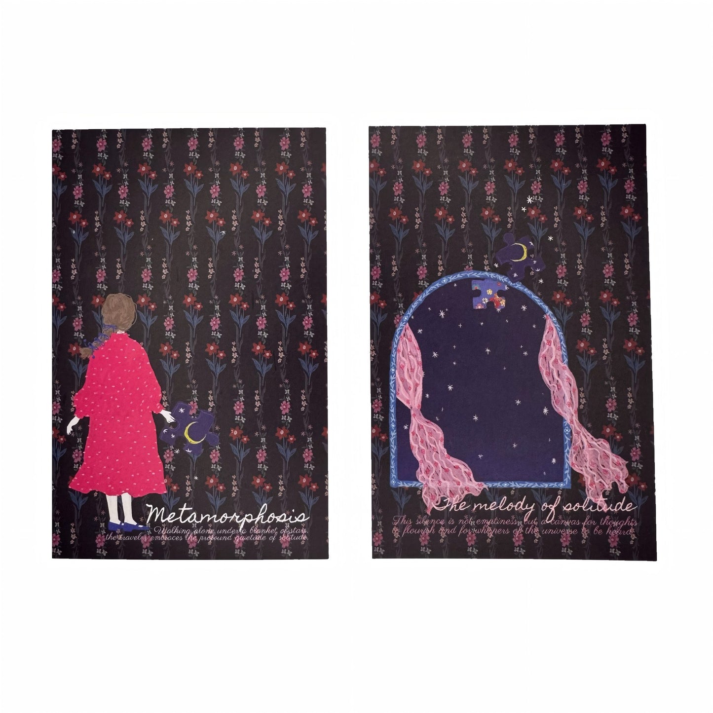 NEW LIFE Premium Artistic Decorative Matte Backcard - 5 PCS