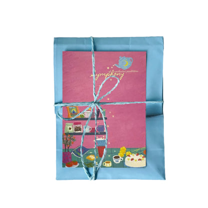 NEW LIFE Premium Artistic Decorative Matte Backcard - 5 PCS