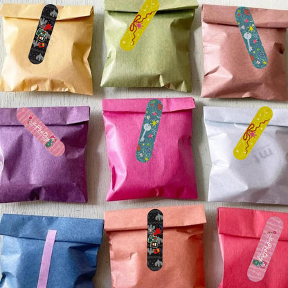 NEW LIFE Bandage-Style Matte Patch Strip Sticker Set - 5 SHEETS