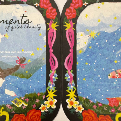 NEW LIFE Artistic Sculptural Multi-Functional Die-Cut Foldable Folio Art Print - 5 PCS