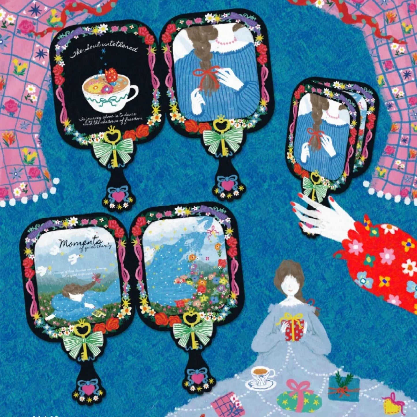 NEW LIFE Artistic Sculptural Multi-Functional Die-Cut Foldable Folio Art Print - 5 PCS