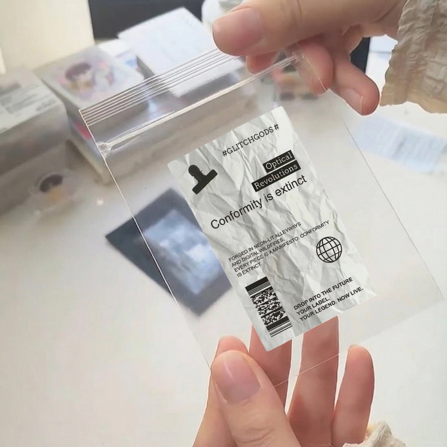 Recirculation Minimalist Clean Fit Aesthetic Matte Seal Stickers - 5 PCS