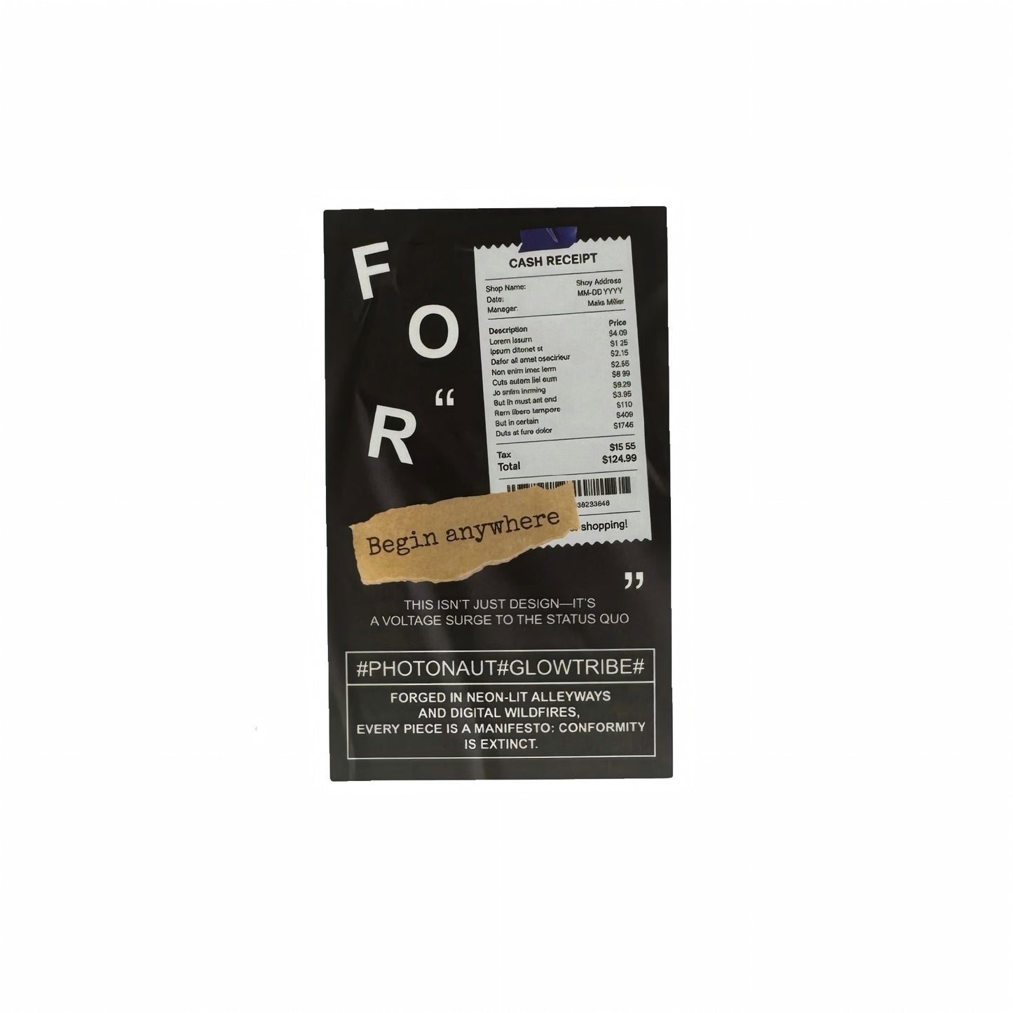 Recirculation Minimalist Clean Fit Aesthetic Matte Seal Stickers - 5 PCS