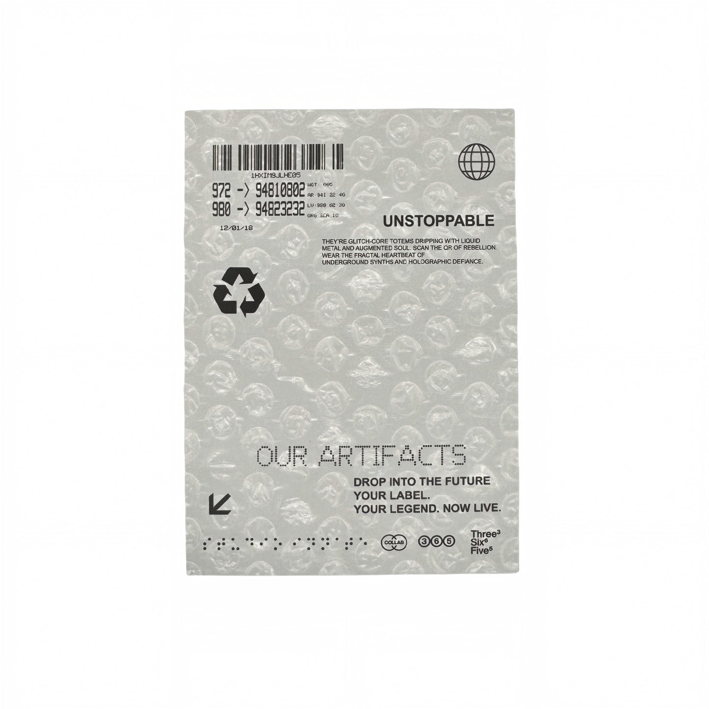 Recirculation  Minimalist Clean Fit Aesthetic Decorative Matte Backcards - 5 PCS