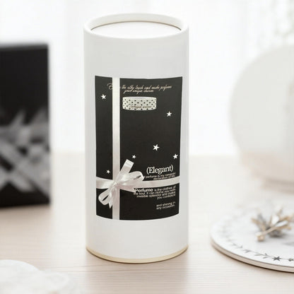 Fragrance Black & White Tones Aesthetic Matte Seal Stickers - 5 PCS