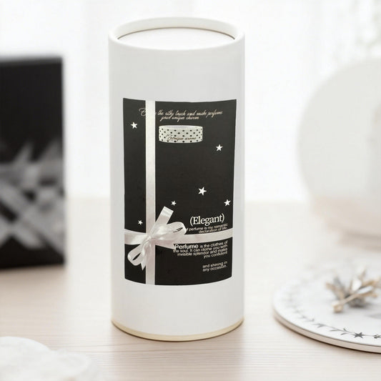Fragrance Black & White Tones Aesthetic Matte Seal Stickers - 5 PCS