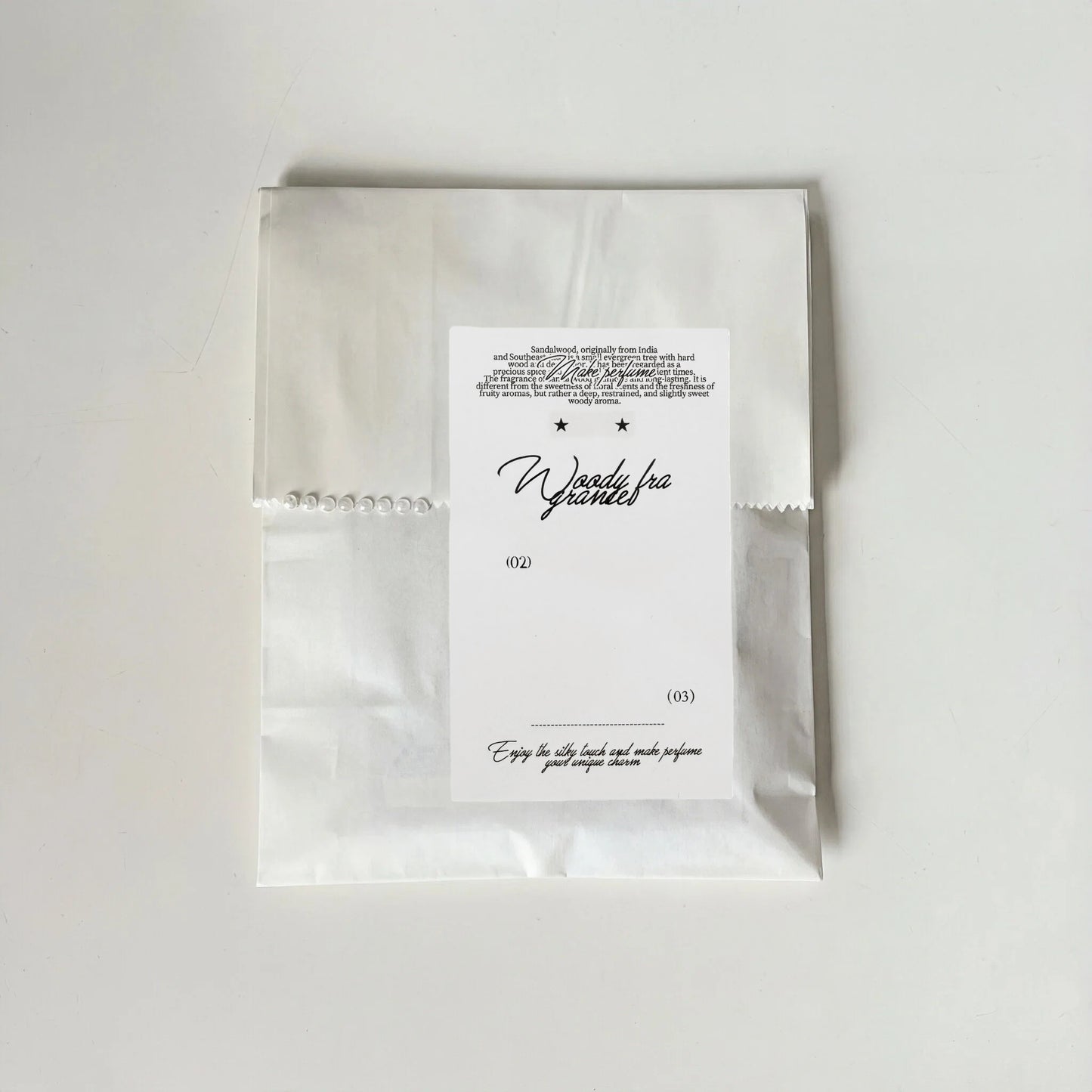 Fragrance Black & White Tones Aesthetic Matte Seal Stickers - 5 PCS
