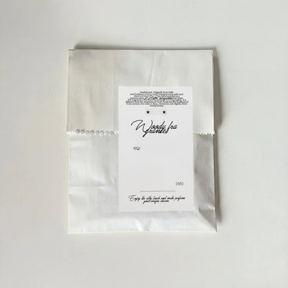 Fragrance Black & White Tones Aesthetic Matte Seal Stickers - 5 PCS