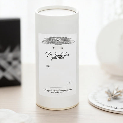 Fragrance Black & White Tones Aesthetic Matte Seal Stickers - 5 PCS