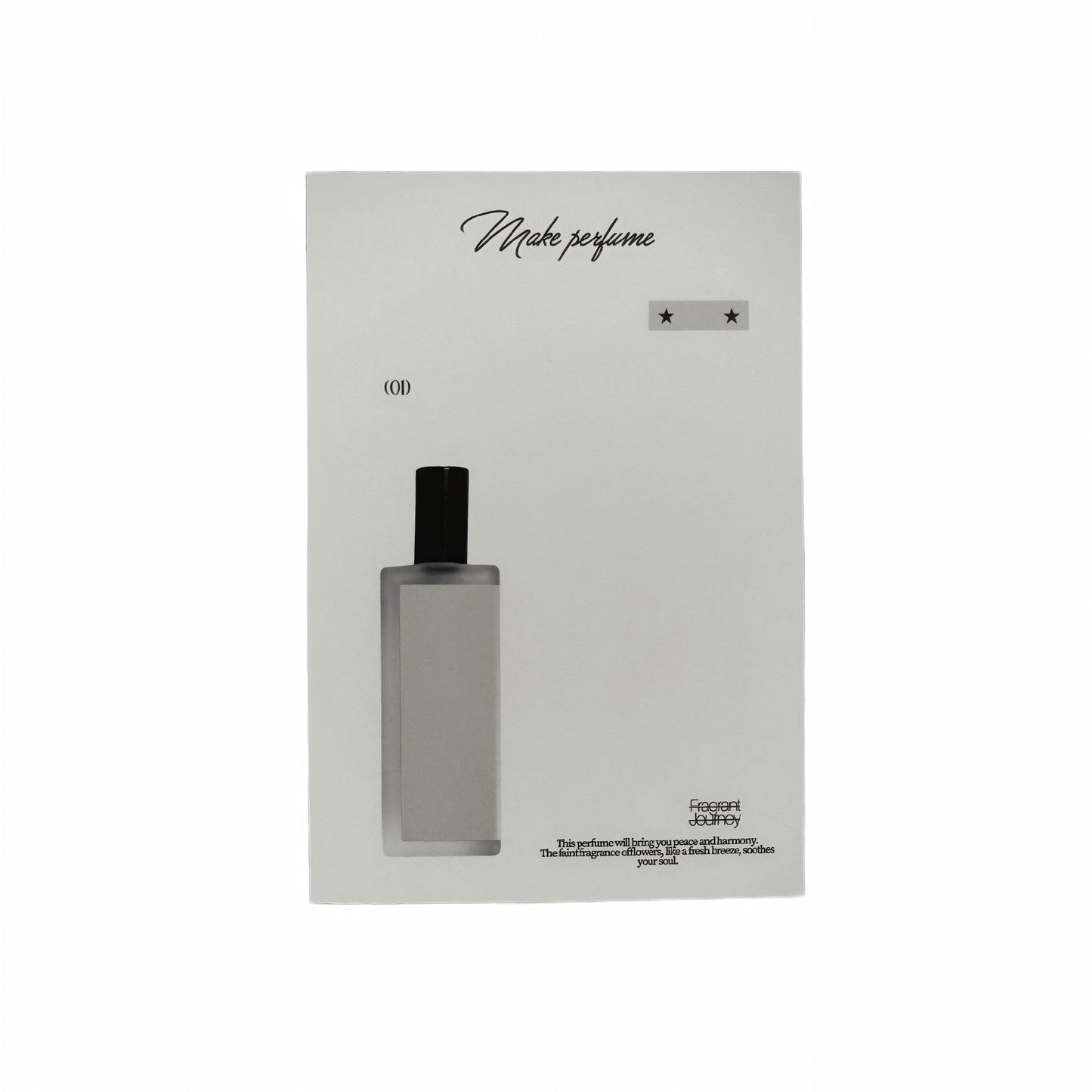 Fragrance Black & White Tones Aesthetic Decorative Matte Backcards - 5 PCS