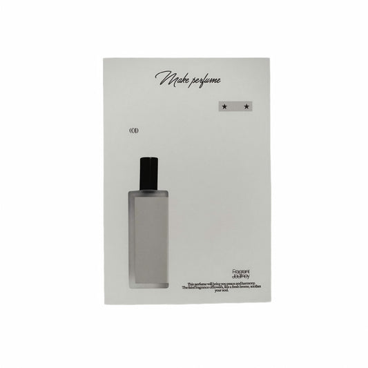 Fragrance Black & White Tones Aesthetic Decorative Matte Backcards - 5 PCS