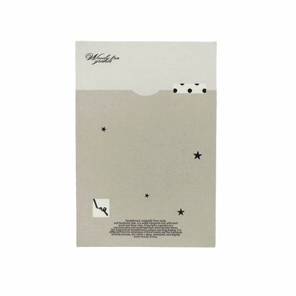 Fragrance Black & White Tones Aesthetic Decorative Matte Backcards - 5 PCS