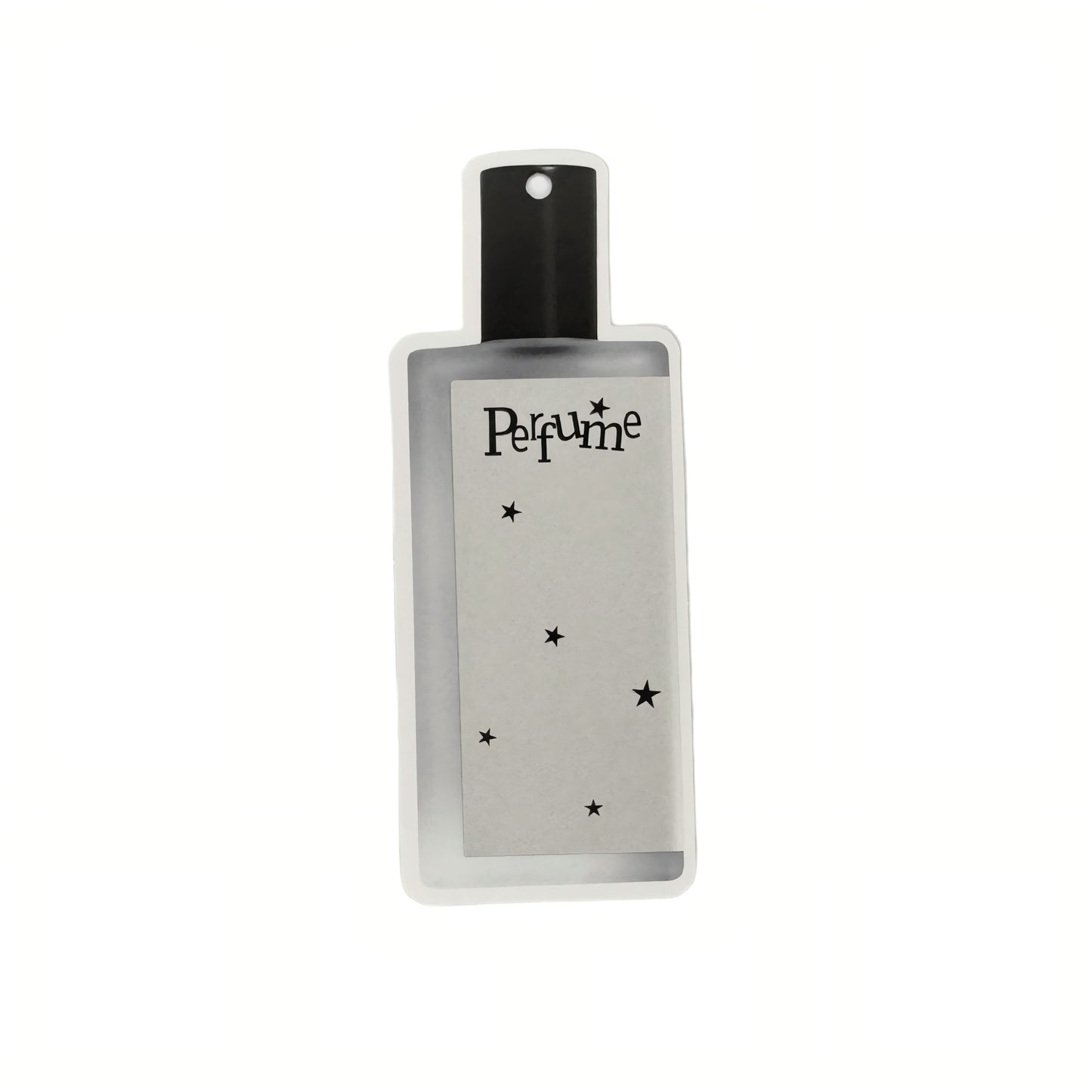 Fragrance Black & White Tones Aesthetic Matte Die-Cut Gift Hang Tags & Paper Charms Set - 10 PCS