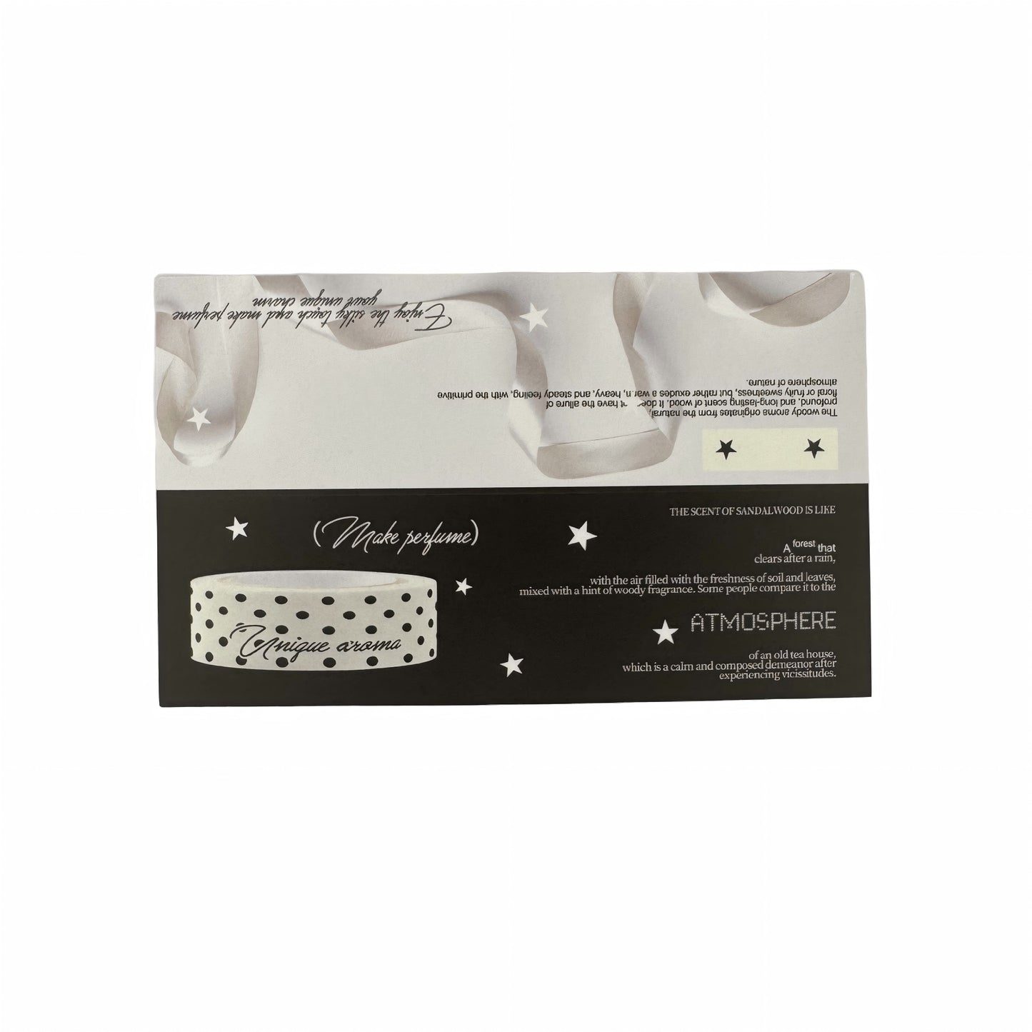 Fragrance Black & White Tones Aesthetic Slim Header Cards - 5 PCS