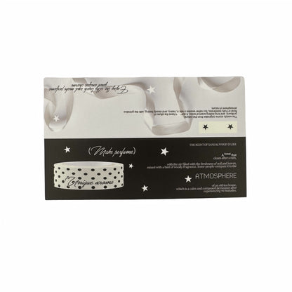 Fragrance Black & White Tones Aesthetic Slim Header Cards - 5 PCS