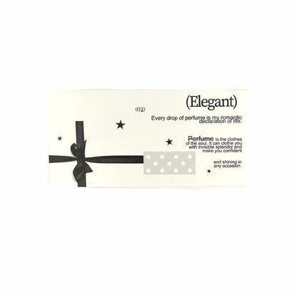 Fragrance  Black & White Tones Aesthetic Header Cards - 5 PCS