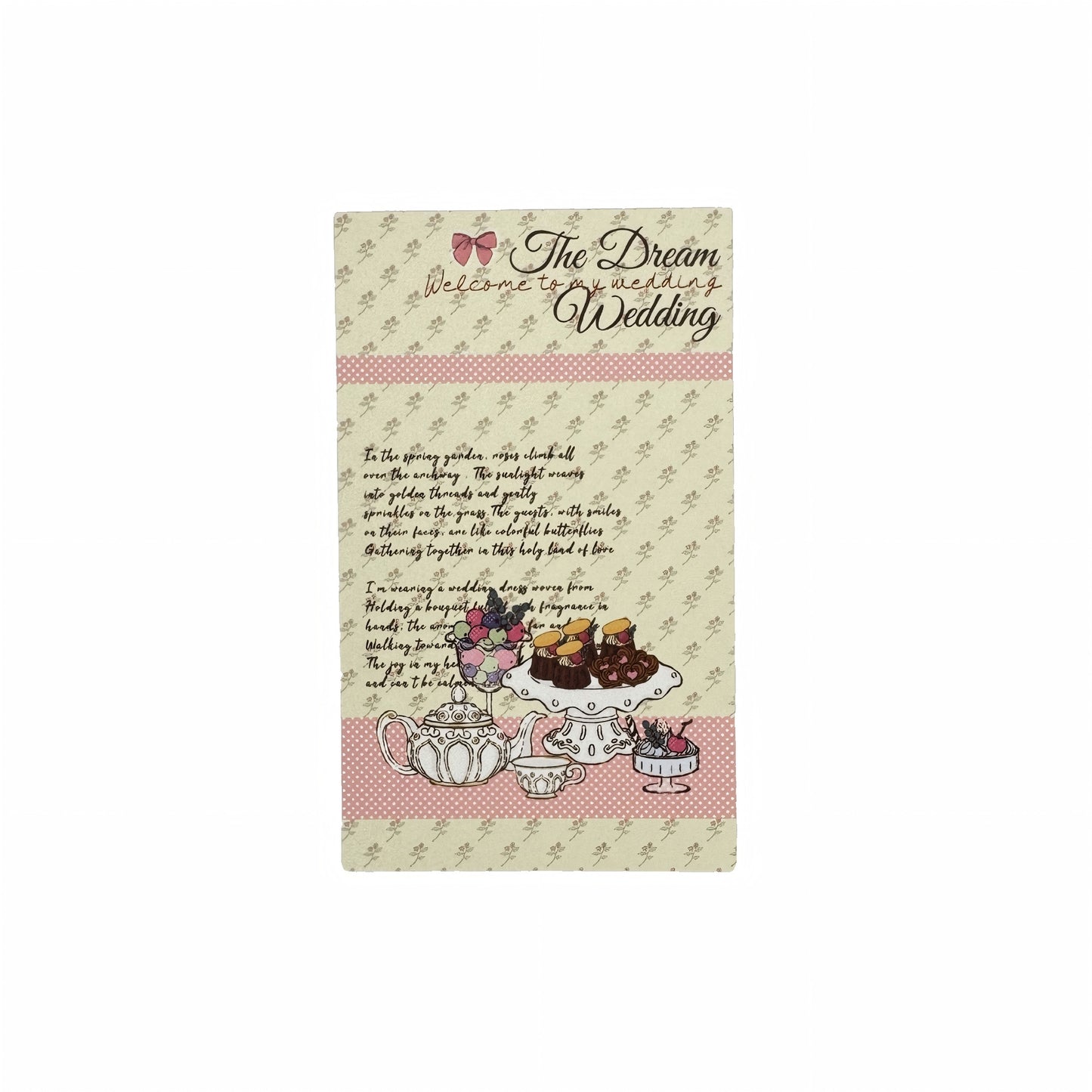 The Dream Wedding - Wedding Themed Illustrated Aesthetic Matte Seal Stickers - 5 PCS