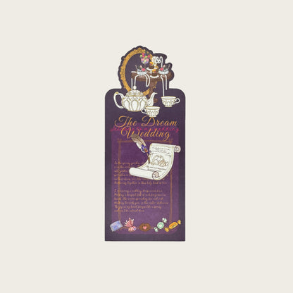 The Dream Wedding - Wedding Themed Illustrated Aesthetic Long Decorative Matte Die-Cut Strip Seal Stickers - 5 PCS