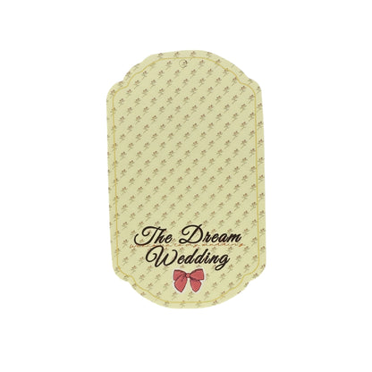 The Dream Wedding - Wedding Themed Illustrated Aesthetic Die-Cut Gift Hang Tags & Paper Charms Set - 15 PCS