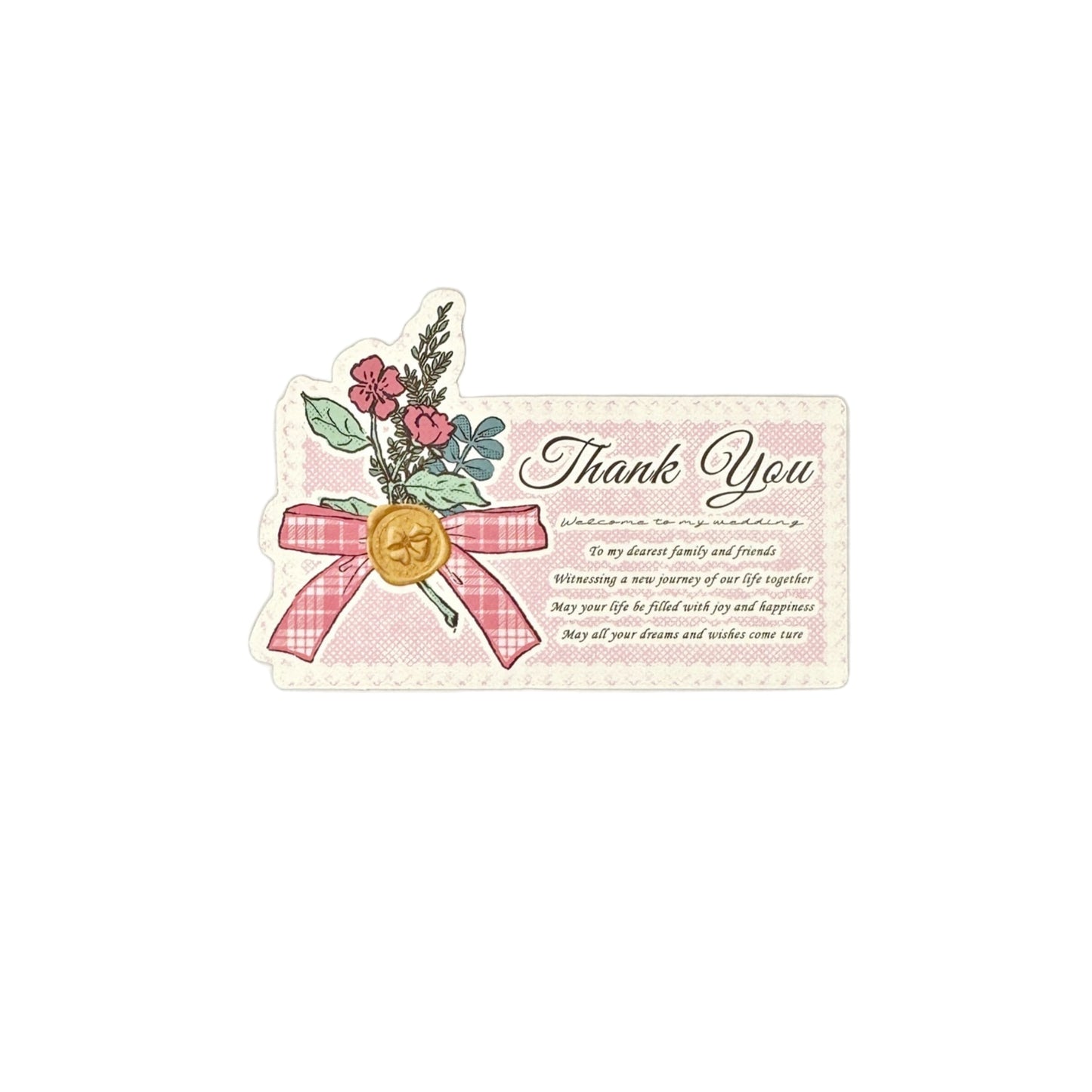 The Dream Wedding - Wedding Themed Illustrated Aesthetic Multi-Functional Die-Cut Folio Foldable Art Print Set - 5 SETS