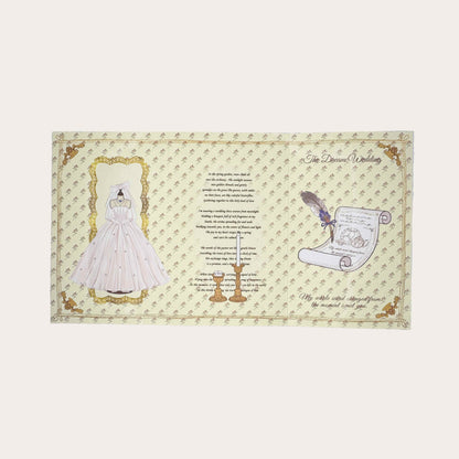 The Dream Wedding - Wedding Themed Illustrated Aesthetic Multi-Functional Die-Cut Folio Foldable Art Print Set - 5 SETS