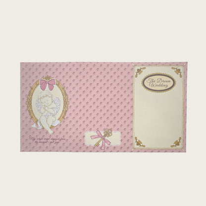 The Dream Wedding - Wedding Themed Illustrated Aesthetic Multi-Functional Die-Cut Folio Foldable Art Print Set - 5 SETS