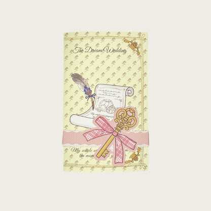 The Dream Wedding - Wedding Themed Illustrated Aesthetic Multi-Functional Die-Cut Folio Foldable Art Print Set - 5 SETS