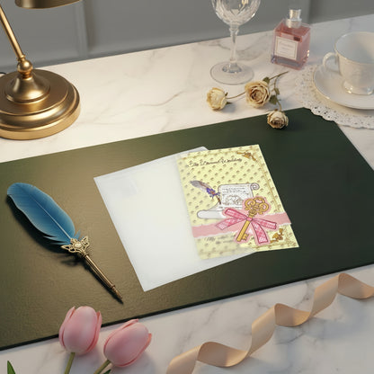 The Dream Wedding - Wedding Themed Illustrated Aesthetic Multi-Functional Die-Cut Folio Foldable Art Print Set - 5 SETS
