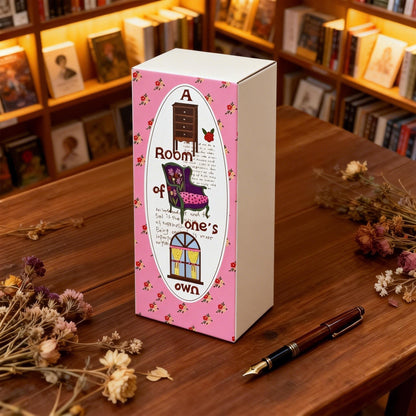 A Room of One's Own Illustrated Aesthetic Long Decorative Matte Die-Cut Strip Seal Stickers - 5 PCS
