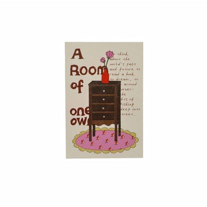 A Room of One's Own Illustrated Aesthetic Matte Seal Stickers Series - 5 PCS