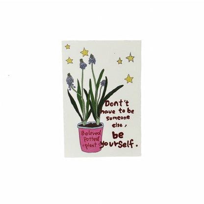 A Room of One's Own Illustrated Aesthetic Matte Seal Stickers Series - 5 PCS