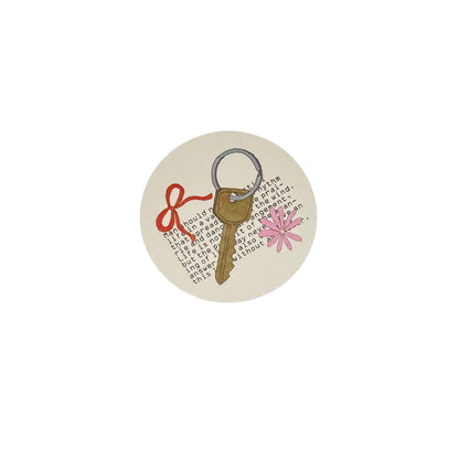 A Room of One's Own Illustrated Aesthetic Matte Seal Stickers Series (Circular) - 5 PCS