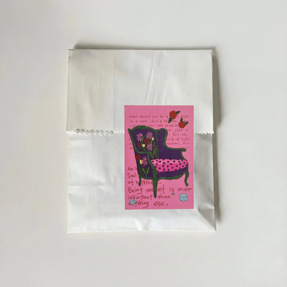 A Room of One's Own Illustrated Aesthetic Matte Seal Stickers Series - 5 PCS