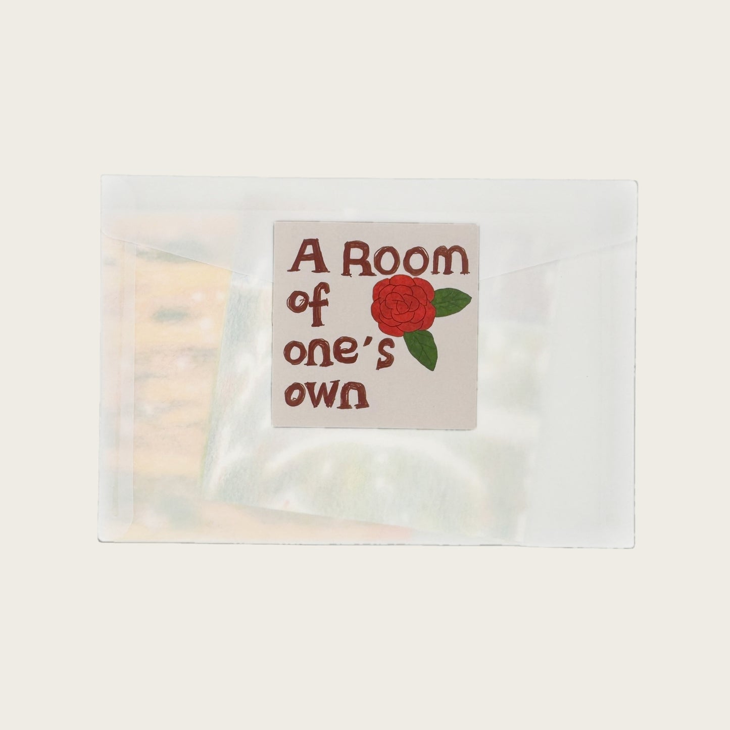 A Room of One's Own Illustrated Aesthetic Matte Seal Stickers Series (Square) - 5 PCS