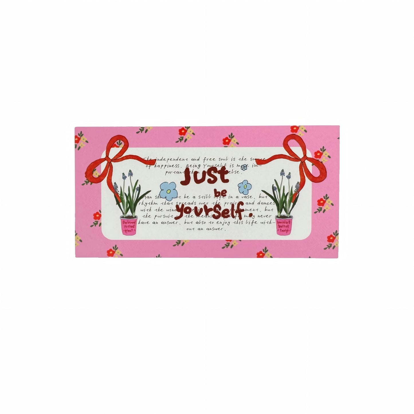 A Room of One's Own Illustrated Aesthetic Matte Seal Stickers Series (Mid Rectangle) - 5 PCS