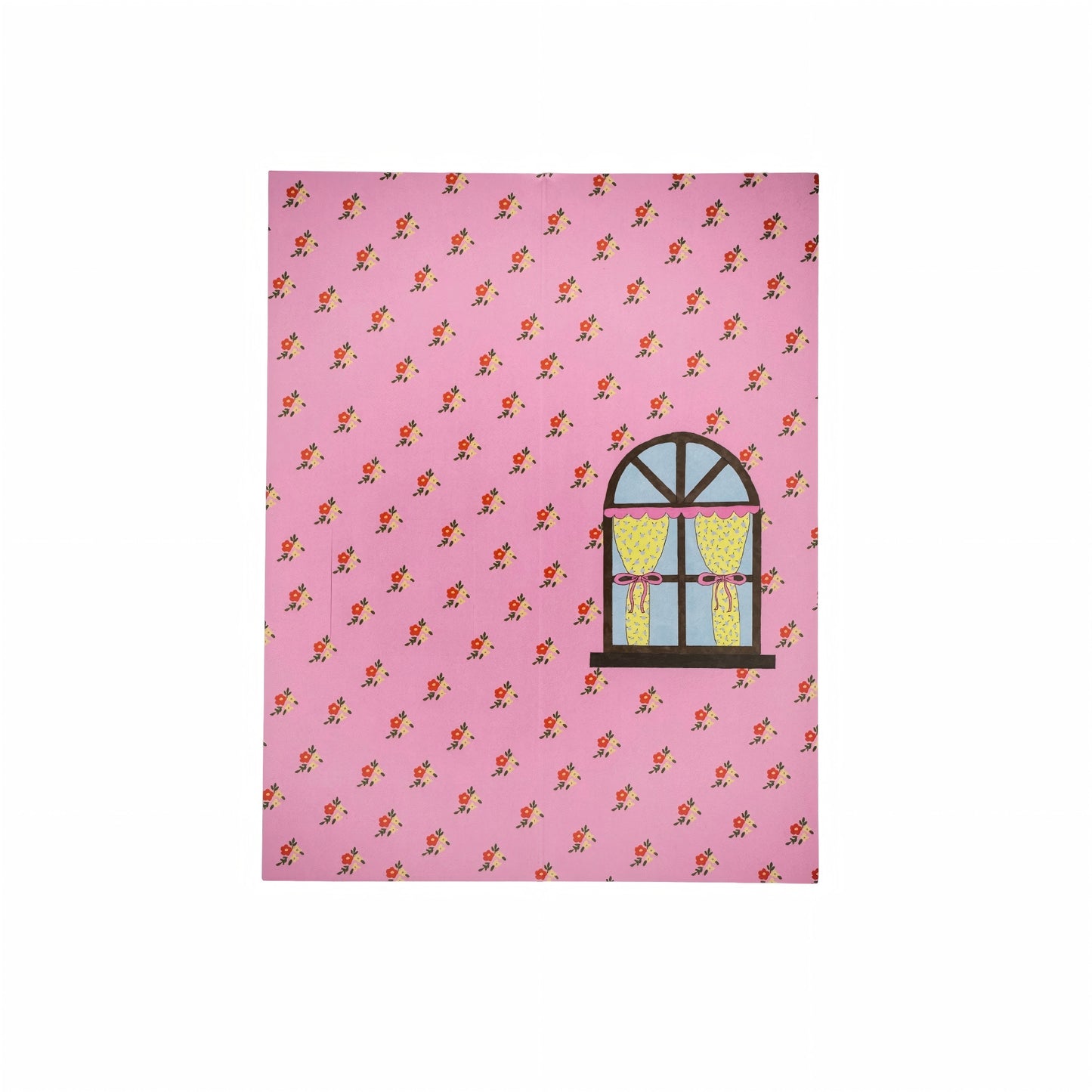 A Room of One's Own Illustrated Aesthetic Multi-Functional Hollow Die-Cut Folio Foldable Art Print - 5 PCS