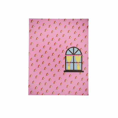 A Room of One's Own Illustrated Aesthetic Multi-Functional Hollow Die-Cut Folio Foldable Art Print - 5 PCS
