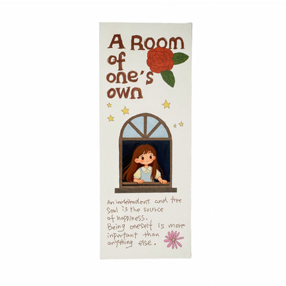 A Room of One's Own Illustrated Aesthetic Multi-Functional Hollow Die-Cut Folio Foldable Art Print - 5 PCS