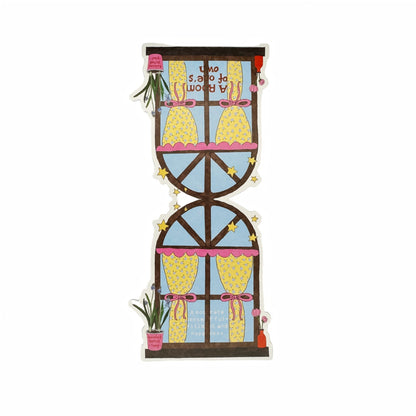 A Room of One's Own Illustrated Aesthetic Sculptral Die-Cut Header Cards - 5 PCS