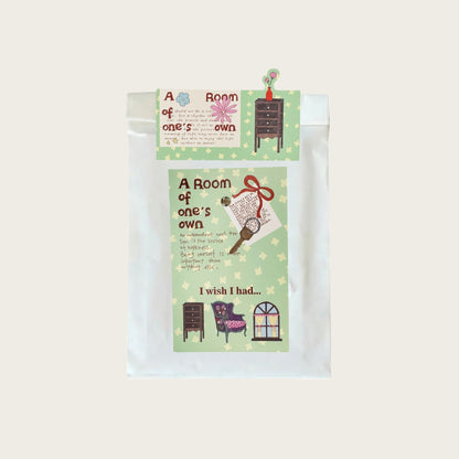 A Room of One's Own Illustrated Aesthetic Die-Cut Header Cards - 5 PCS